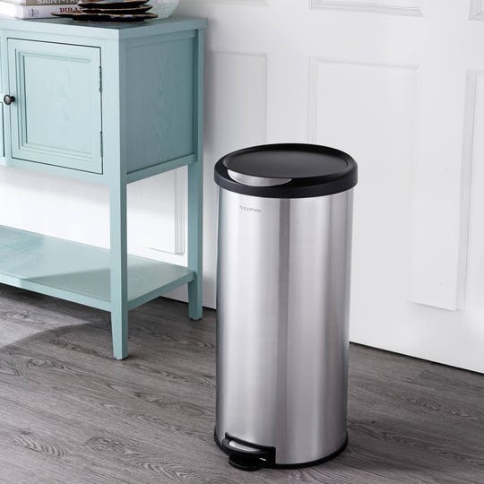 happimess-oscar-round-8-gallon-step-open-trash-can-with-free-mini-trash-can-stainless-steel-1