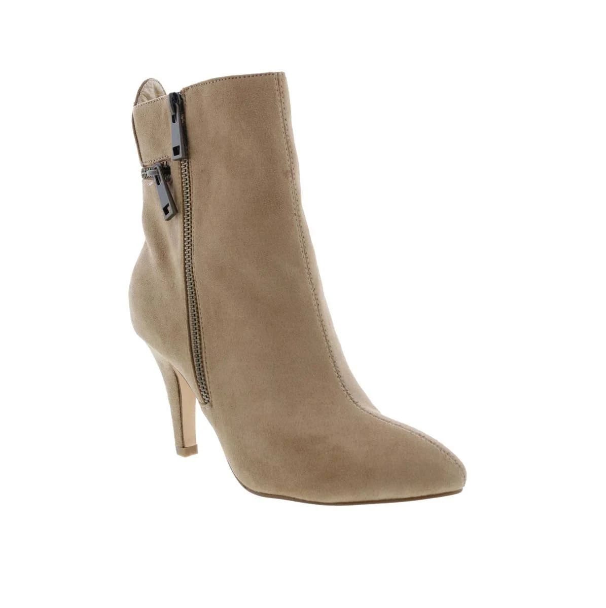 Stylish Tan Bootie with Zip Detail | Image