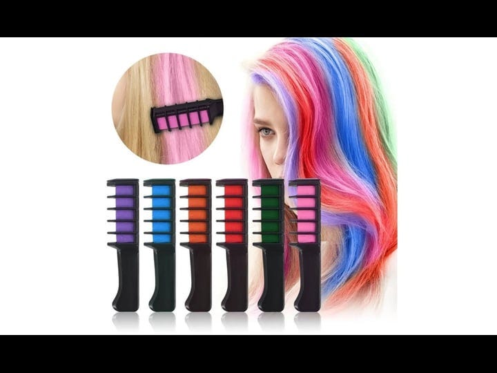 glamza-6-pcs-colourful-hair-chalk-combs-temporary-instant-washable-dye-rainbow-pastels-1