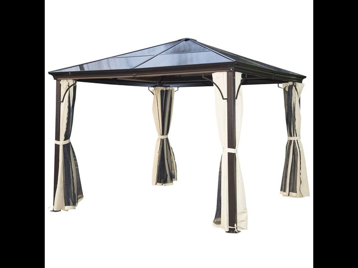 outsunny-10-x-10-ft-aluminum-hardtop-gazebo-with-side-curtains-1