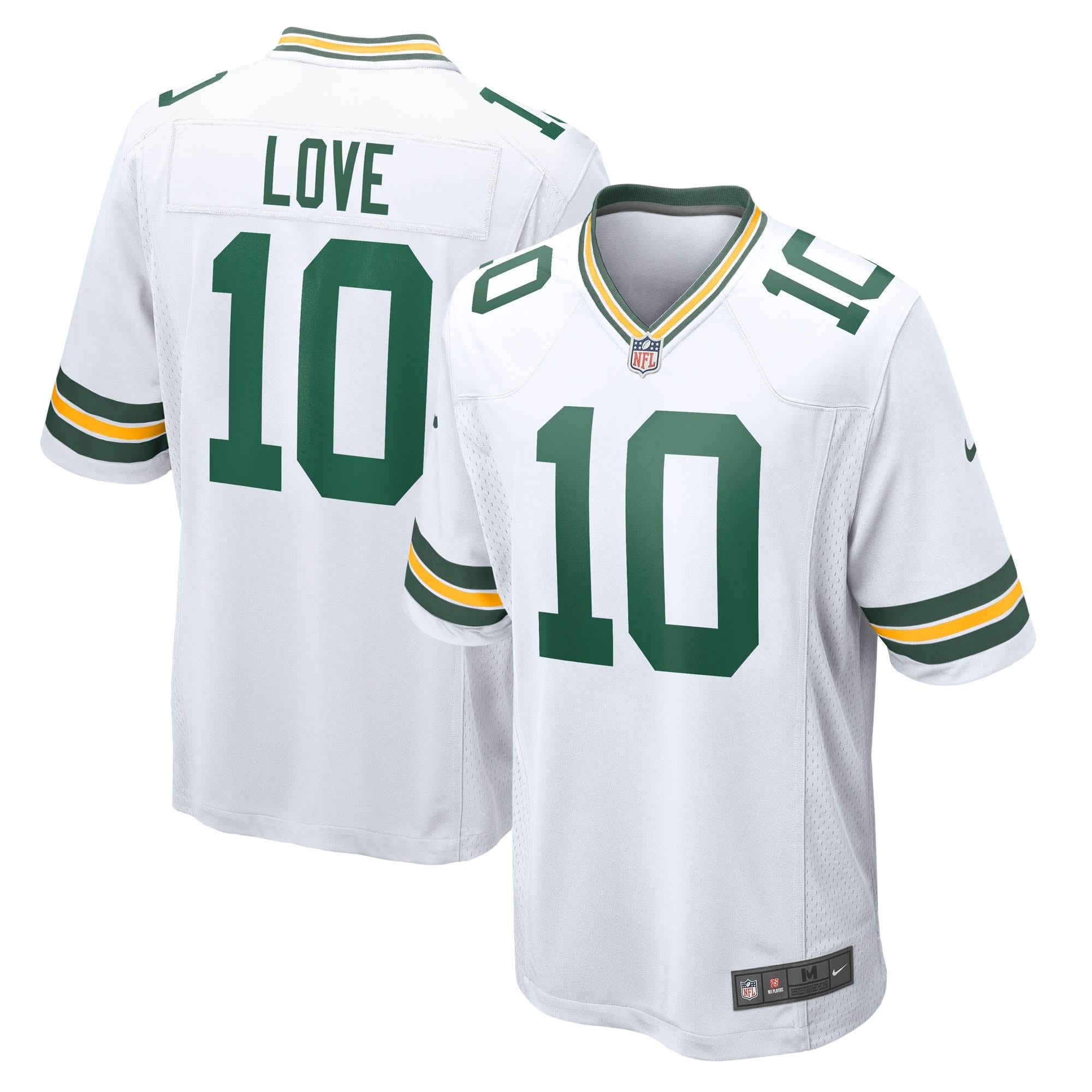 Jordan Love Green Bay Packers Game Jersey - White | Image