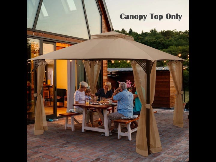 10-x-12-patio-gazebo-replacement-top-cover-2-tier-canopy-cpai-84-brown-1