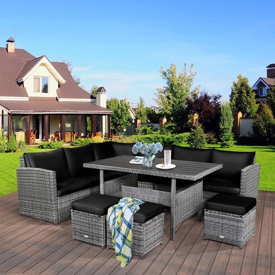 costway-7-piece-patio-rattan-dining-set-sectional-sofa-couch-ottoman-garden-black-1