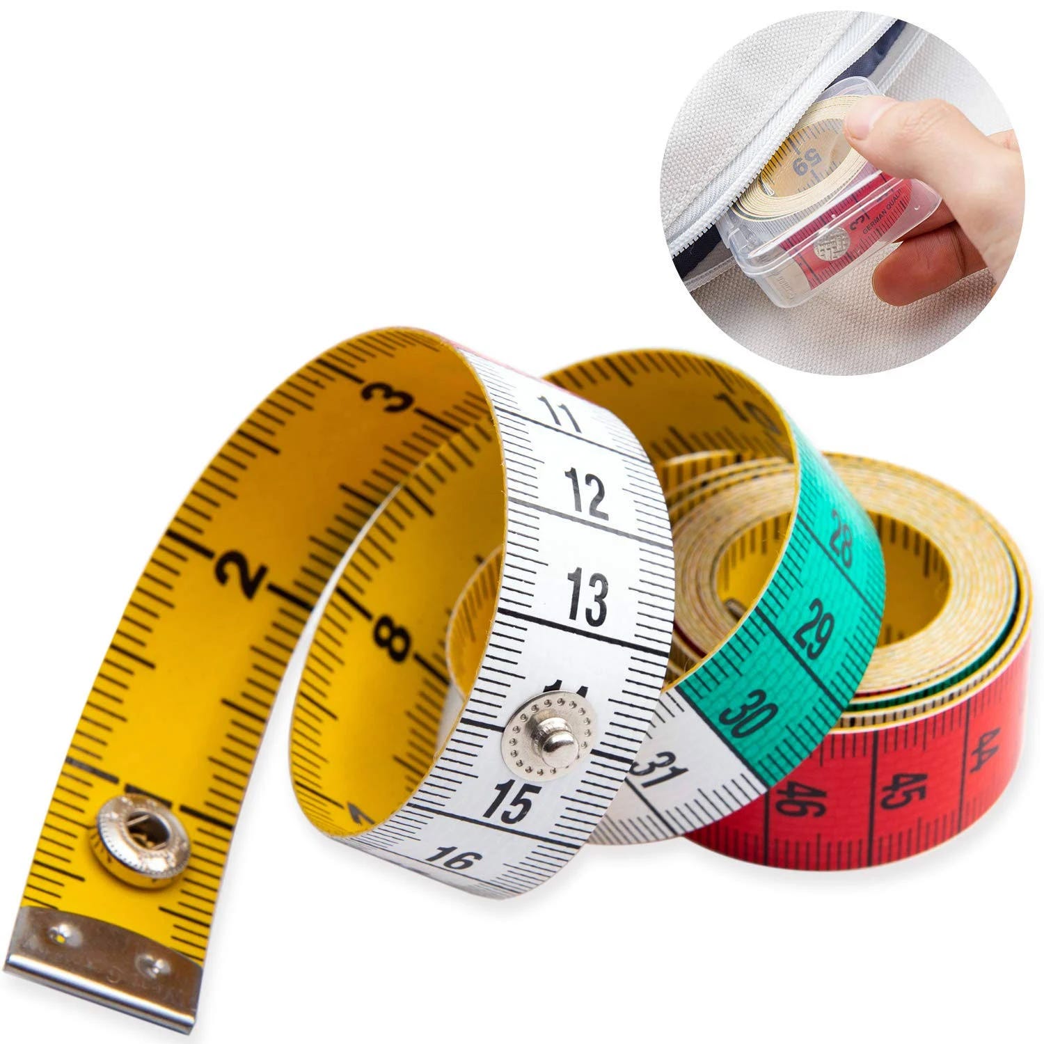 Versatile Soft PU Fabric Tape Measure for Sewing, Crafting, and Home Use | Image