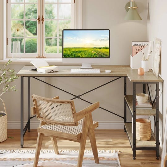 bestier-55-in-oak-l-shaped-desk-with-adjustable-shelves-brown-1