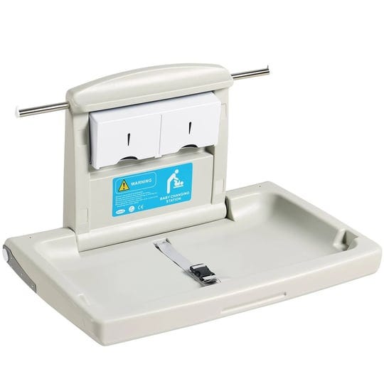 vevor-wall-mounted-baby-changing-station-horizontal-foldable-diaper-change-table-with-safety-straps--1