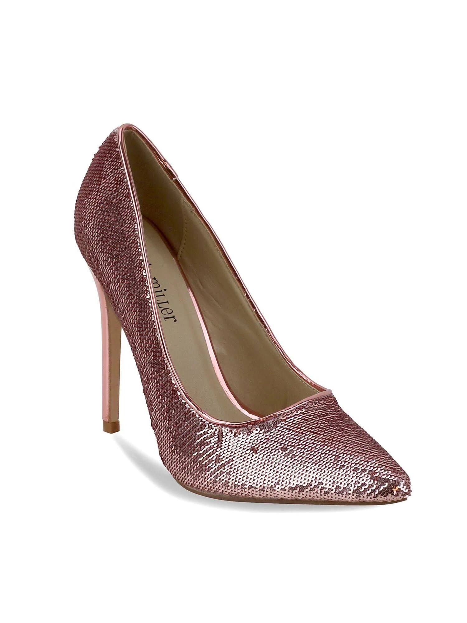 Rose Gold Pointed Toe Dress Pumps | Image