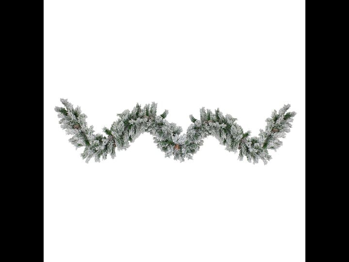 northlight-9-x-10-flocked-angel-pine-with-pine-cones-artificial-christmas-garland-unlit-1