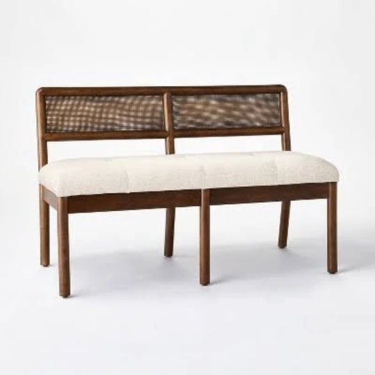 woodspring-caned-back-bench-dark-walnut-cream-threshold-designed-with-studio-mcgee-1