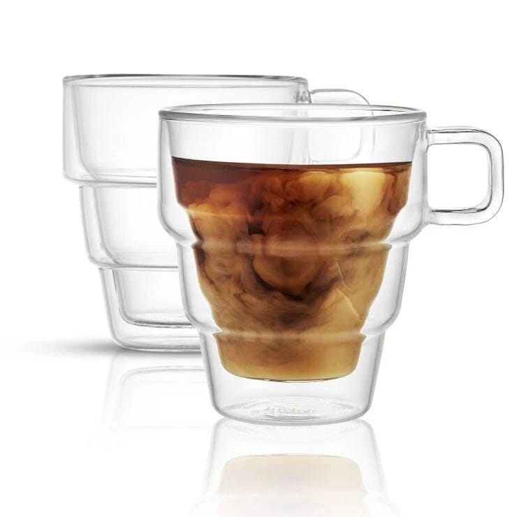 Double Wall Coffee Glasses for Hot and Cold Drinks | Image