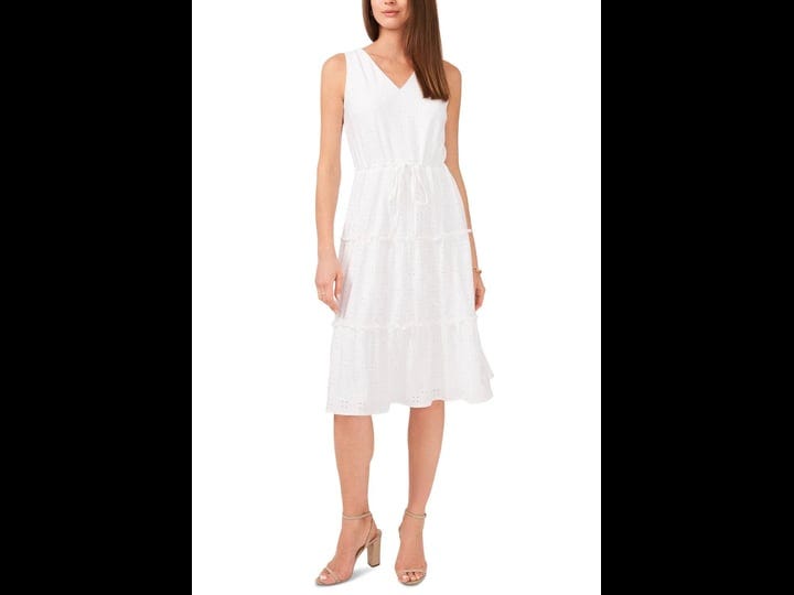 msk-womens-eyelet-tiered-dress-white-size-petite-small-1