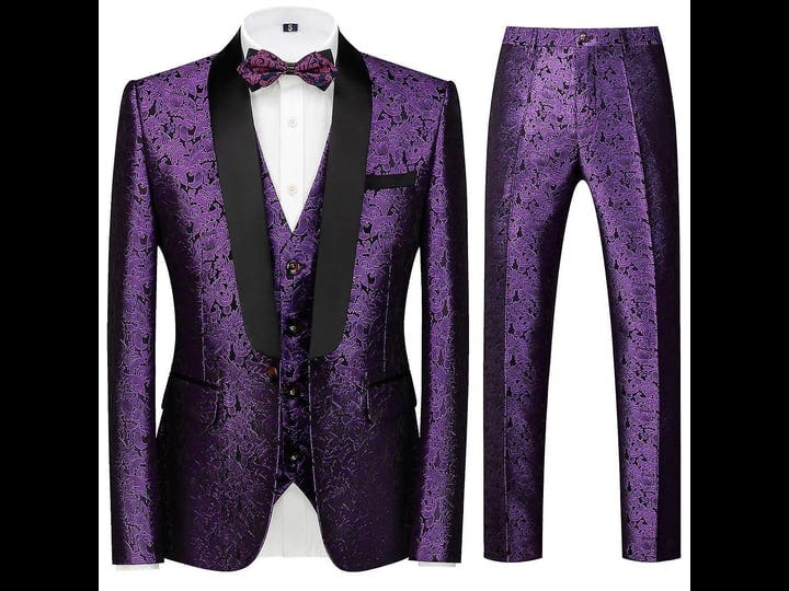 allthemen-mens-3-piece-suits-embroidered-jaquard-wedding-banquet-one-button-slim-suits-purple-xl-1