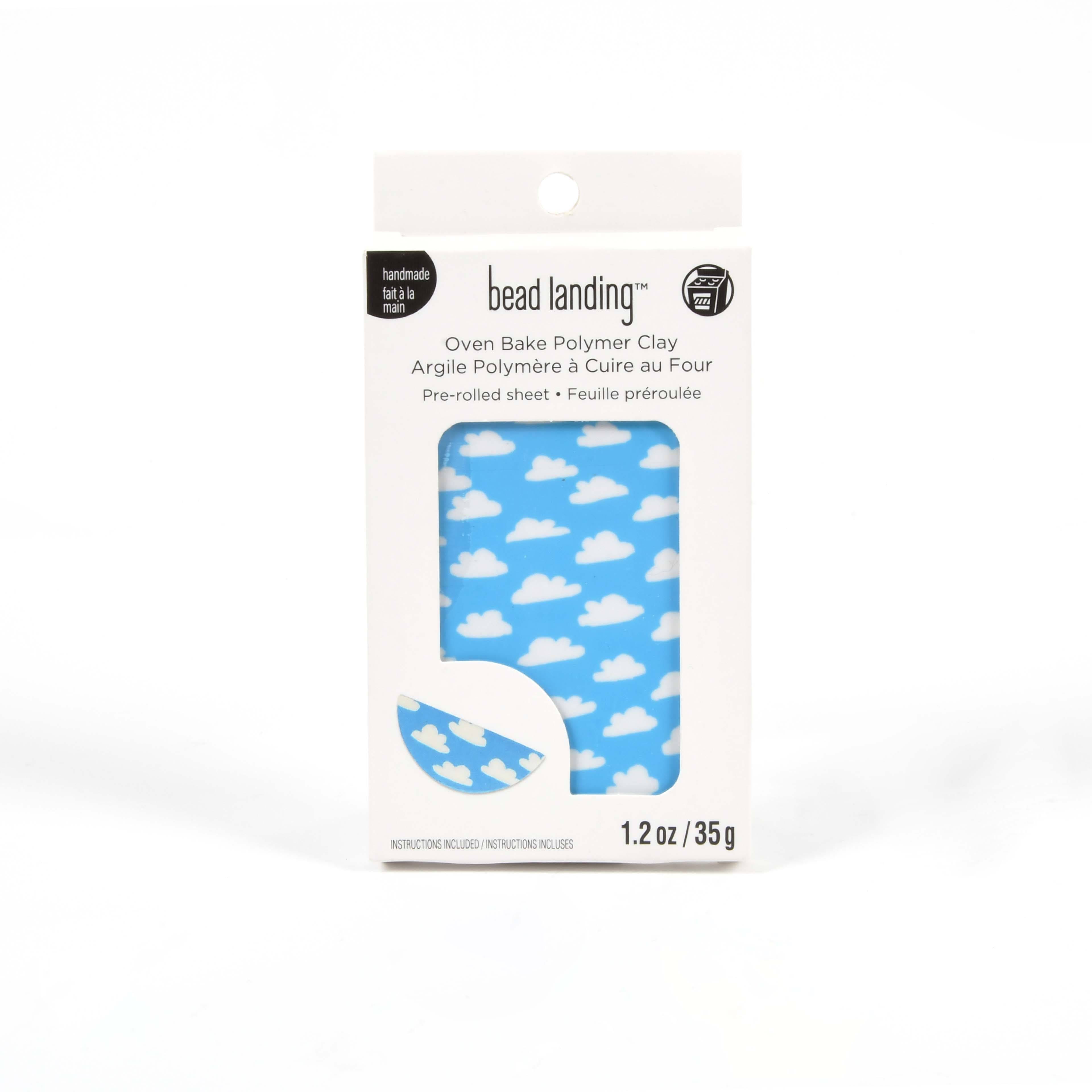 Bead Landing Clouds Oven Bake Polymer Clay - 1.2 oz | Image