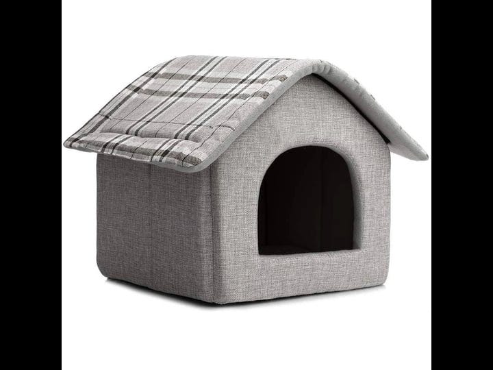 hollypet-cozy-pet-bed-house-warm-cave-sleeping-bed-puppy-nest-for-cats-and-small-dogs-light-gray-1