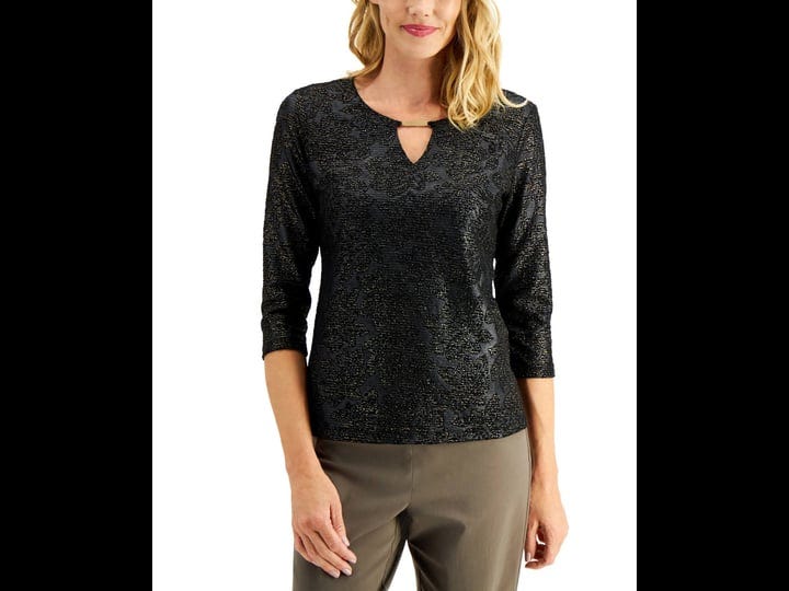 jm-collection-petite-keyhole-metallic-jacquard-top-created-for-macys-deep-black-combo-1