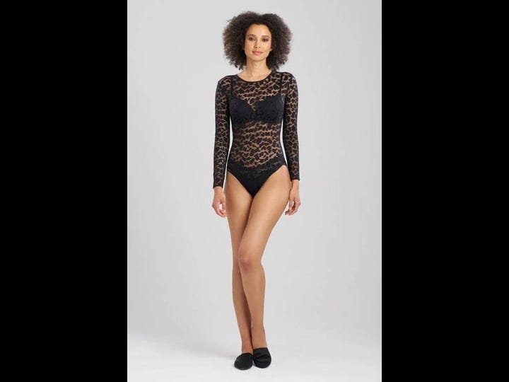 natori-temptation-sheer-allover-lace-long-sleeve-lace-bodysuit-lingerie-womens-black-size-xl-1