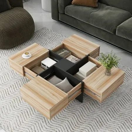 Versatile Extendable Coffee Table with Storage and Sliding Top | Image