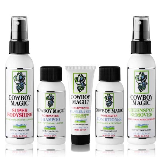 cowboy-magic-shampoo-conditioner-detangler-shine-super-bodyshine-and-greenspot-remover-sampler-kit-1