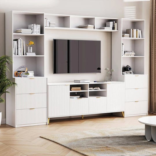 4-piece-entertainment-wall-unit-with-13-shelves-8-drawers-and-2-cabinets-white-1