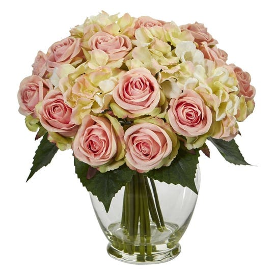 nearly-natural-rose-and-hydrangea-bouquet-artificial-arrangement-1