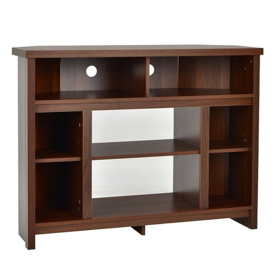 modern-corner-tv-stand-with-adjustable-shelves-for-tvs-up-to-48-inch-coffee-costway-1