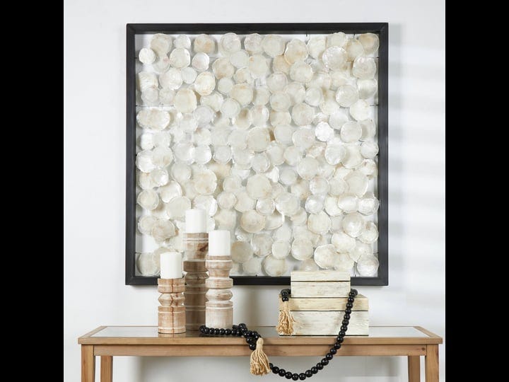 studio-350-white-capiz-shell-handmade-dimensional-overlapping-geometric-framed-wall-art-with-black-m-1