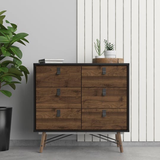 tvilum-ry-6-drawer-chest-black-matte-walnut-1