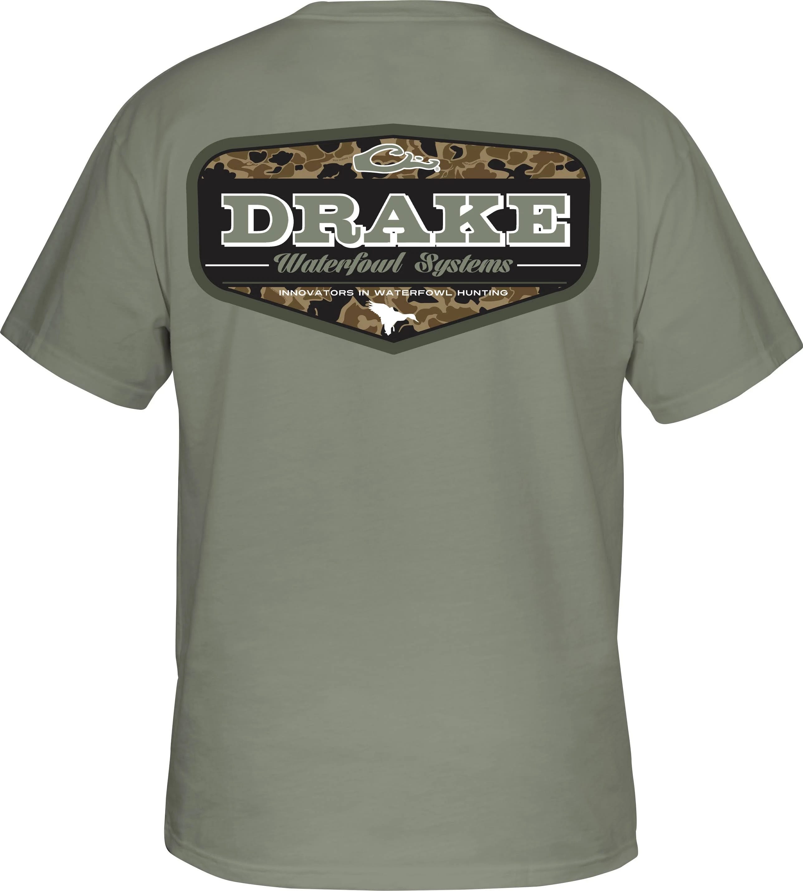 Drake Palmetto Moon Old School Badge Short Sleeve T-Shirt | Image