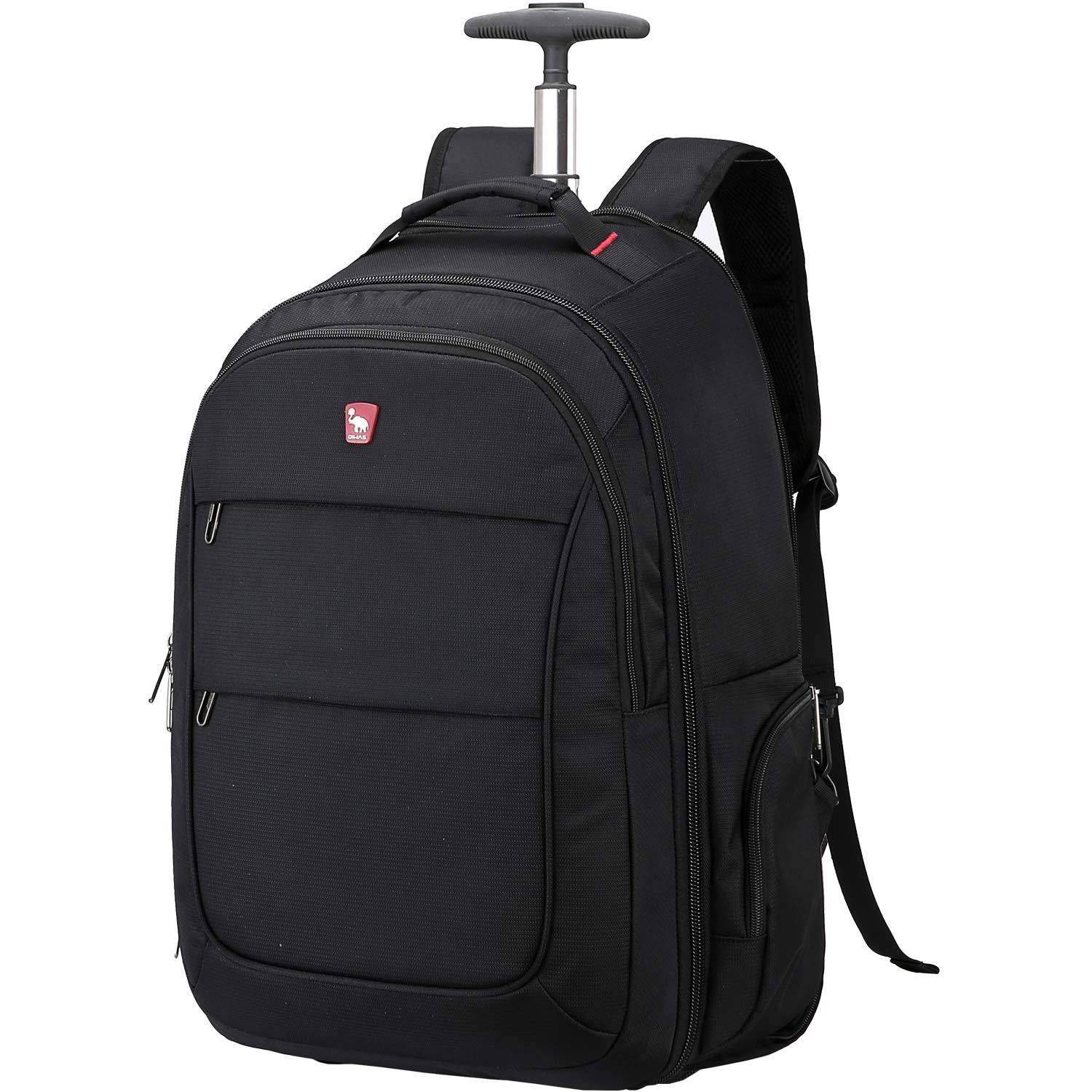 Rolling Backpack for Men: Large Laptop Compartment and Multiple Functions | Image