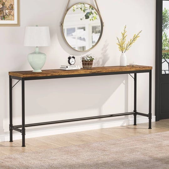71-inch-long-narrow-console-table-37-4-inches-height-bar-table-brown-1