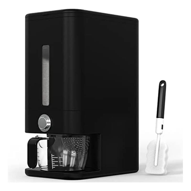 Retail Blade 25lb Air Tight Rice Dispenser - Premium Black & Grai | Image