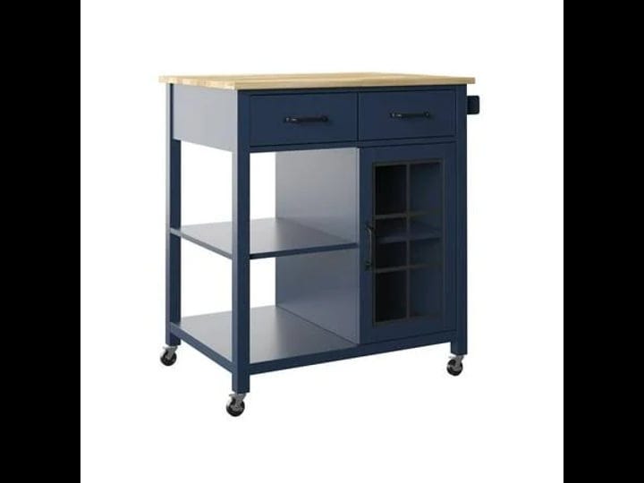 twin-star-home-insignia-blue-rolling-kitchen-cart-with-wood-top-1