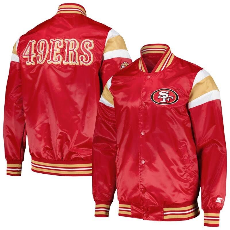 Quality San Francisco 49ers Red Varsity Jacket | Image