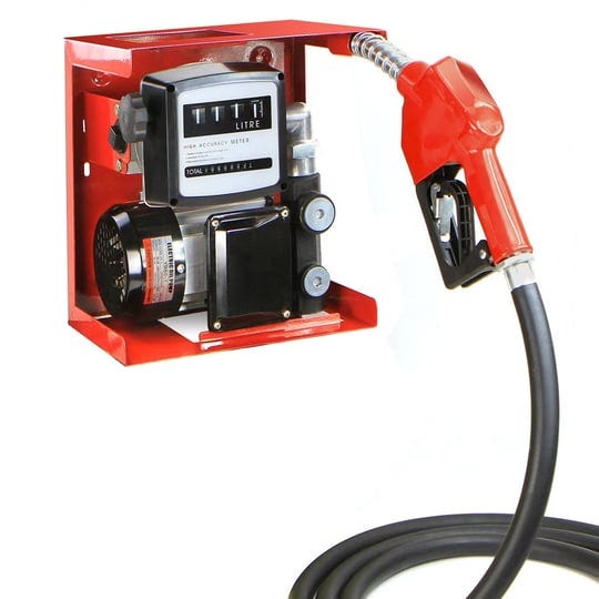 stark-110v-electric-diesel-oil-fuel-transfer-pump-w-meter-discharge-hose-nozzle-set-red-1