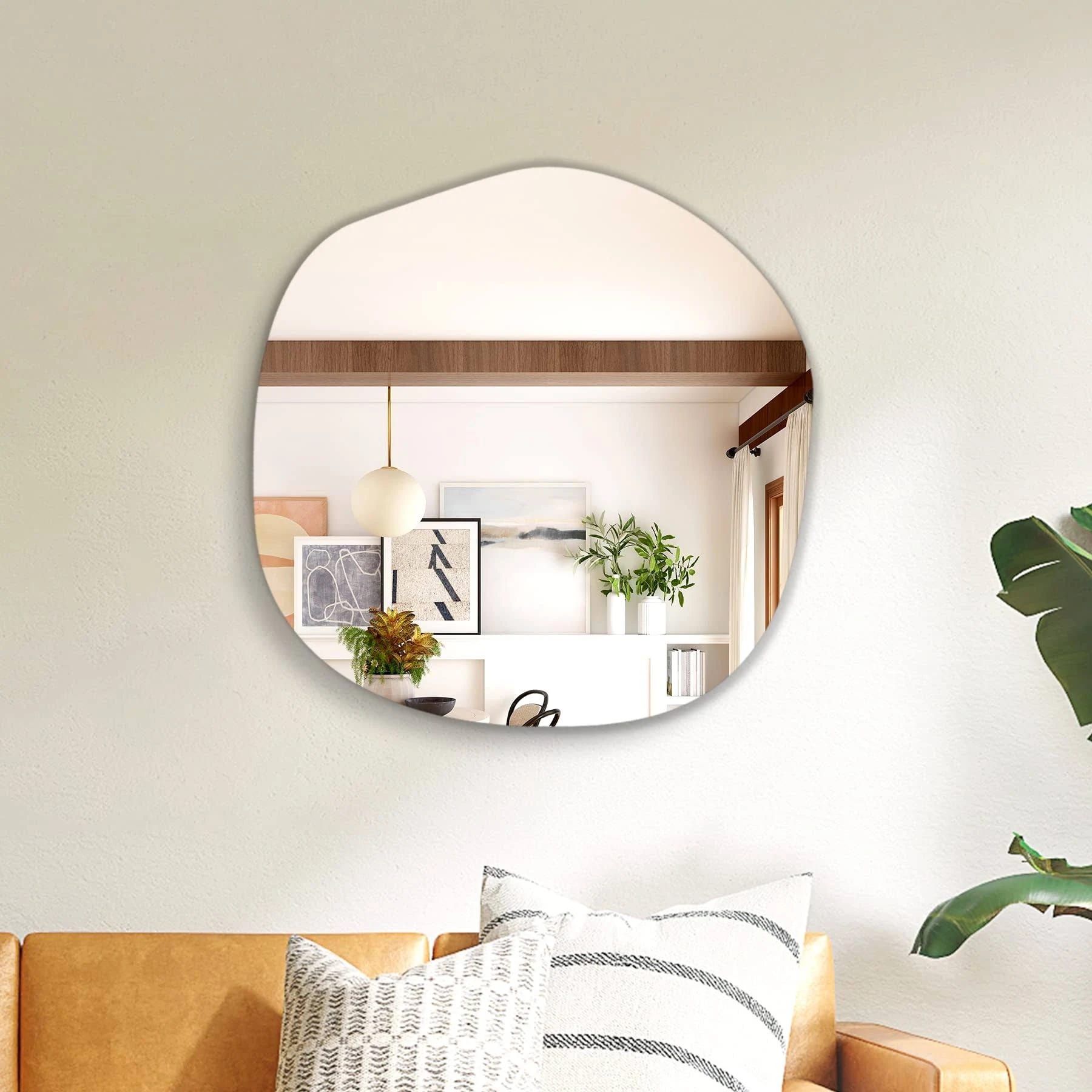 Fictor's Irregular Wall Mirror: Frameless, T-24'' x 23.6'' | Image