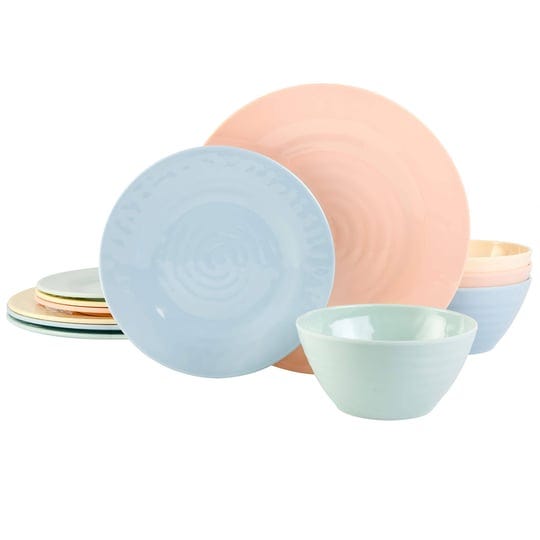 gibson-home-brist-pastels-12-piece-melamine-dinnerware-set-1