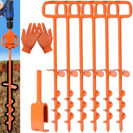 16in-tent-stakes-ground-anchors-screw-in-with-1pcs-tent-stakes-heavy-duty-adapter-for-screw-ground-a-1