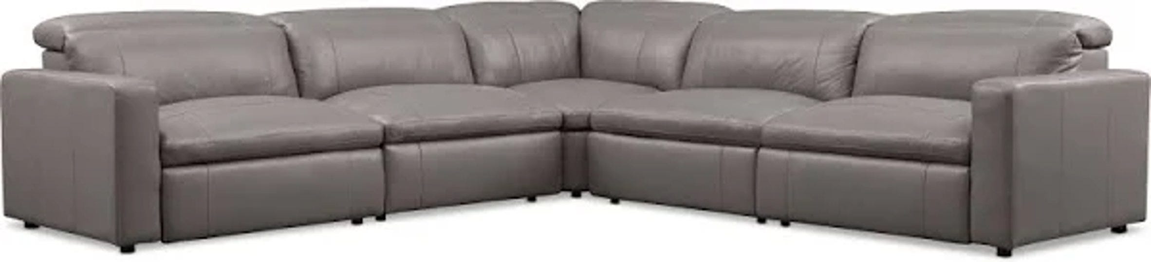 happy-5-piece-dual-power-reclining-sectional-with-3-reclining-seats-gray-1