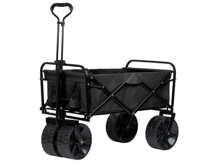 pure-outdoor-by-monoprice-heavy-duty-all-terrain-collapsible-outdoor-wagon-black-1