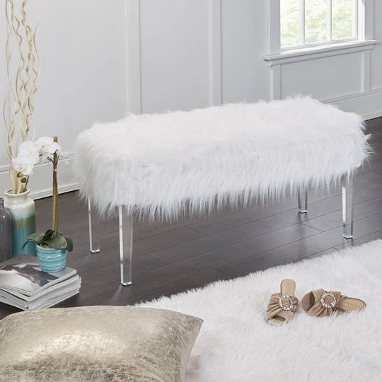 silverwood-vanessa-fur-storage-bench-white-1