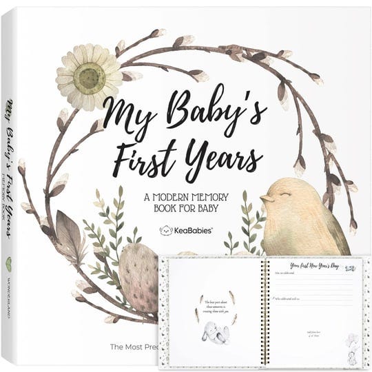 keababies-first-5-years-baby-memory-book-journal-90-pages-hardcover-keepsake-milestone-baby-book-won-1