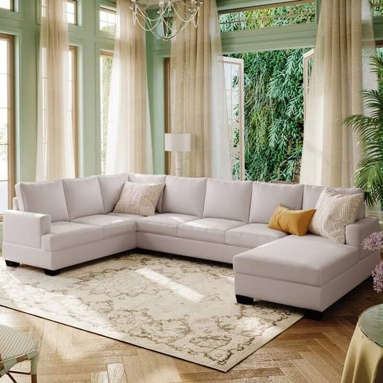 large-upholstered-u-shape-sectional-sofa-extra-wide-chaise-lounge-couch-beige-1