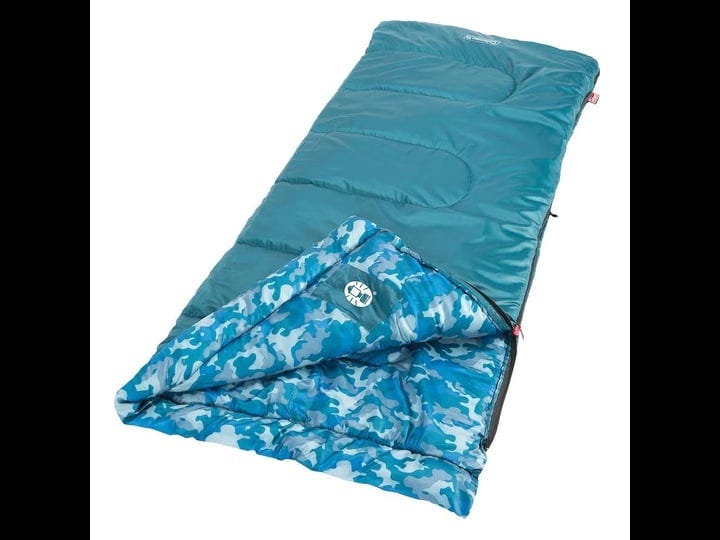 coleman-kids-camo-45-degree-rectangle-sleeping-bag-blue-1