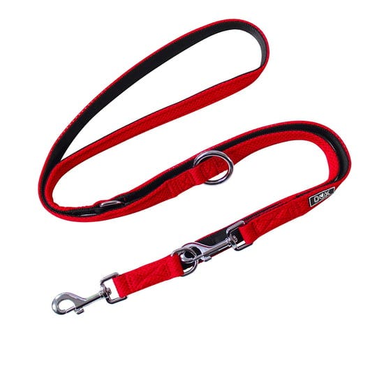 ddoxx-6-6-ft-3-way-adjustable-airmesh-medium-dog-leash-red-1