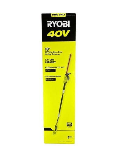 ryobi-ry40603btl-18-in-40-volt-lithium-ion-cordless-pole-hedge-trimmer-tool-only-1