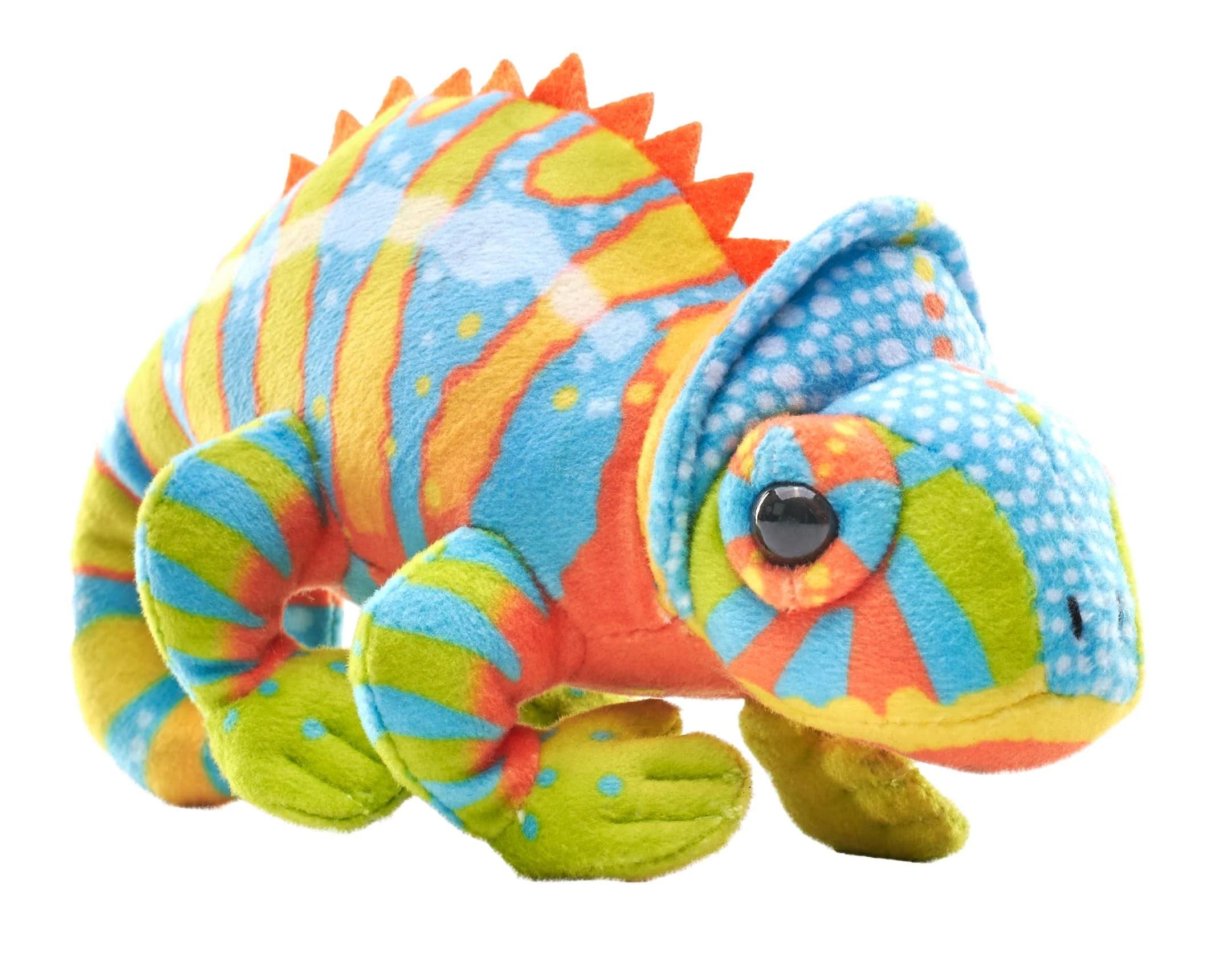 Eco-Friendly Recycled Plush Pocketkins Chameleon Stuffed Animal | Image