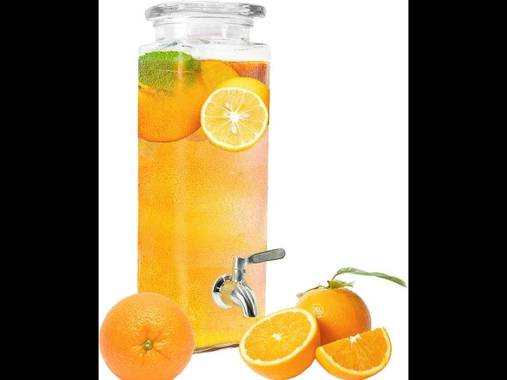 tall-square-glass-mason-jar-drink-dispenser-with-stainless-steel-spigot-80-oz-2-36-liters-1