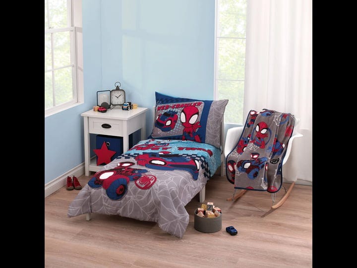 marvel-spidey-5pc-toddler-bedding-blanket-bundle-toddler-bed-boy-blue-polyester-1