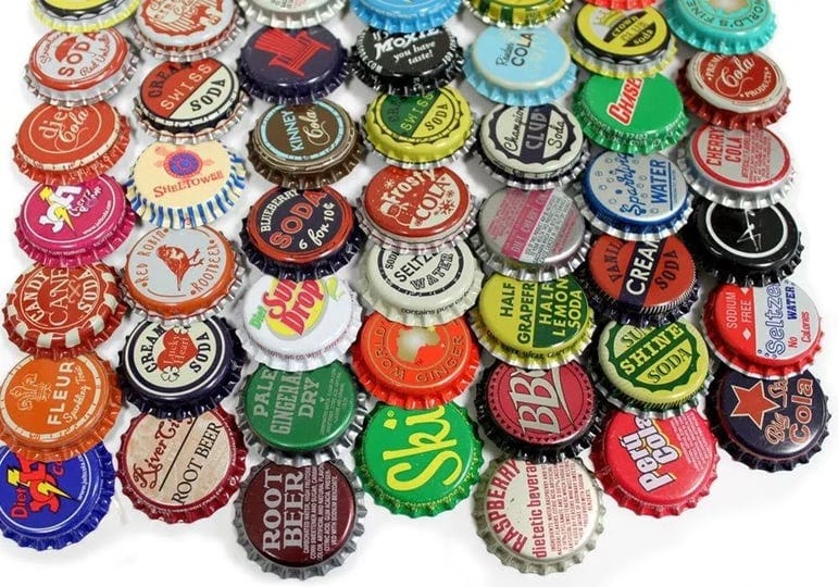 50-vintage-random-bottle-caps-collectible-craft-jewellery-coke-soda-bottlecaps-1