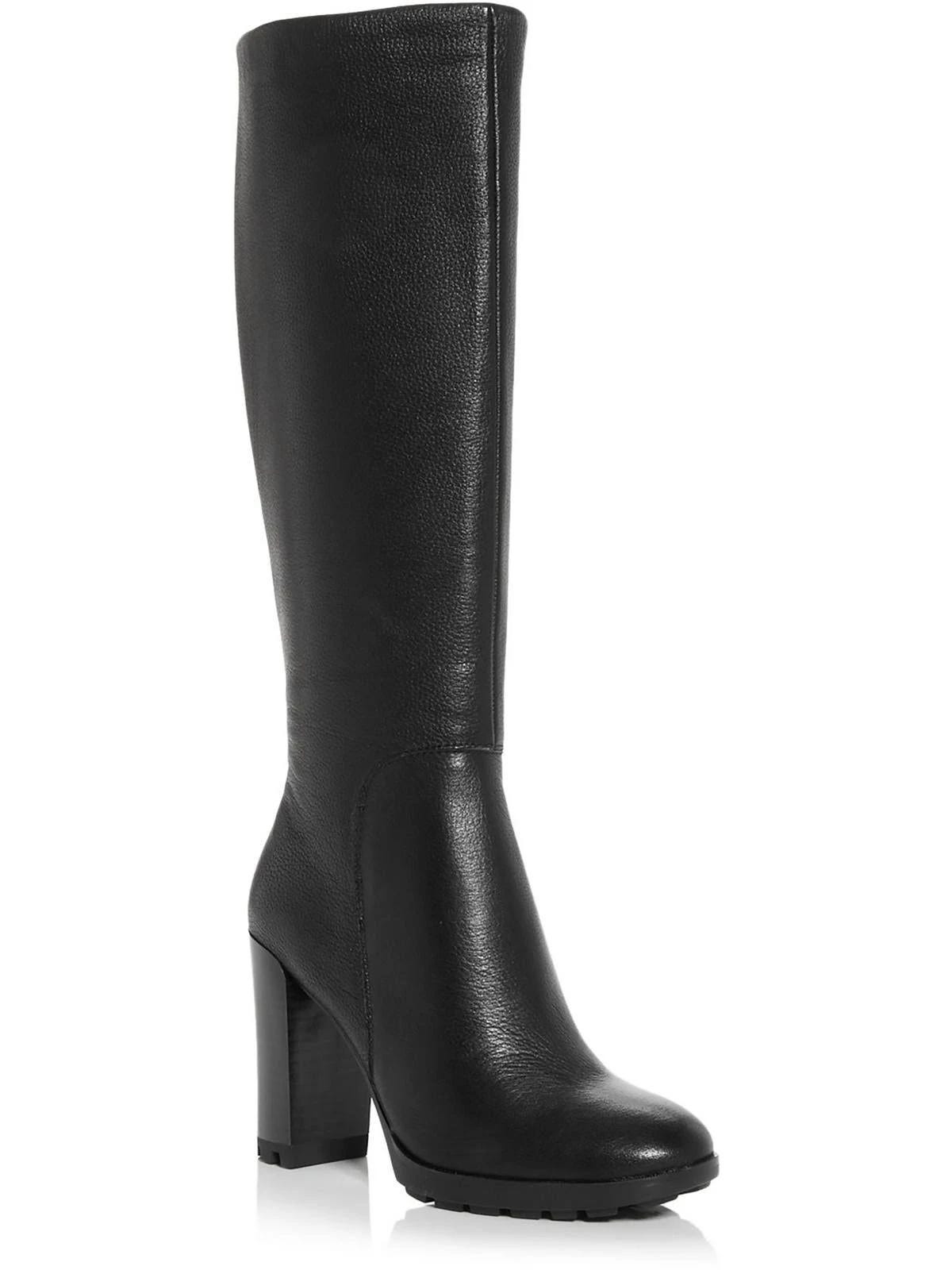 Stylish Black Knee-High Heel Boot for Women | Image